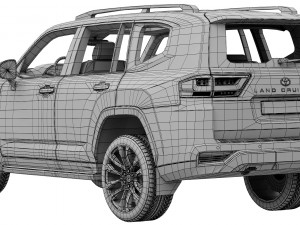 toyota land cruiser 300 Modelo 3D