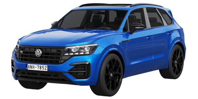 volkswagen touareg r 2021 3D Model .c4d .max .obj .3ds .fbx .stl .blend 