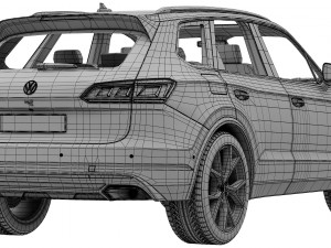 volkswagen touareg r 2021 3D Model