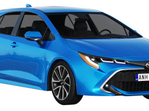 toyota corolla hatchback 2021 3D Model