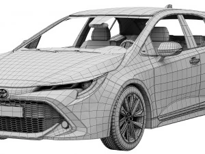 toyota corolla hatchback 2021 3D Model