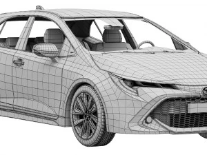 toyota corolla hatchback 2021 3D Model