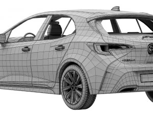 toyota corolla hatchback 2021 3D Model