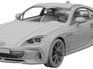 subaru brz 2022 3Dモデル