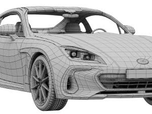 subaru brz 2022 3D Model