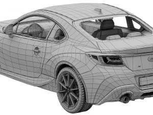 subaru brz 2022 3D Model