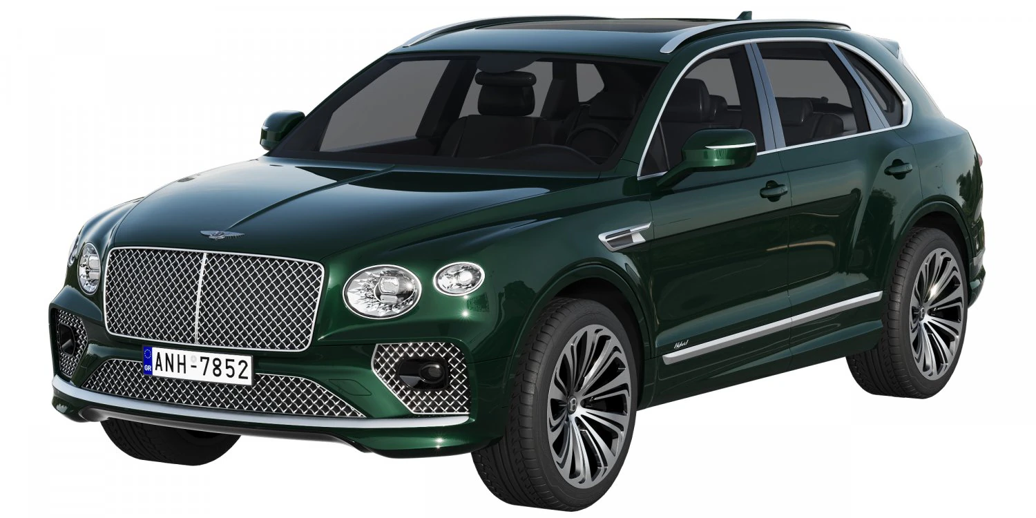 bentley bentayga hybrid 2021 3D Model .c4d .max .obj .3ds .fbx .stl .blend 