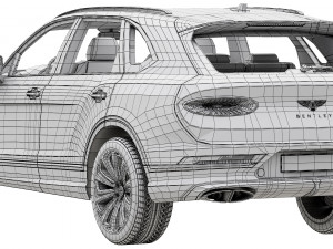 bentley bentayga hybrid 2021 Modello 3D