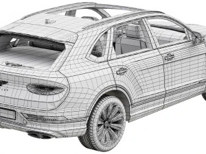 bentley bentayga hybrid 2021 3D Model