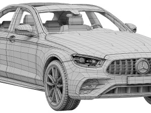 mercedes-benz e53 amg sedan 2021 3D Model