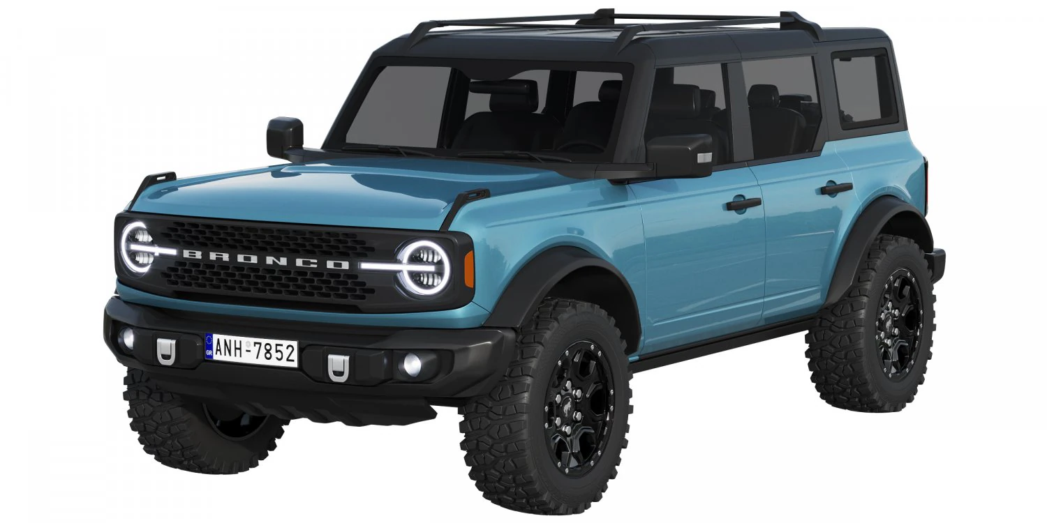 ford-bronco 2021 3D Model .c4d .max .obj .3ds .fbx .stl .blend 