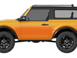 ford-bronco 2-door 2021 Model 3D