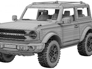 ford-bronco 2-door 2021 Model 3D