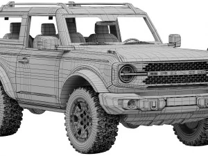 ford-bronco 2-door 2021 3D Model