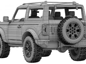 ford-bronco 2-door 2021 Model 3D