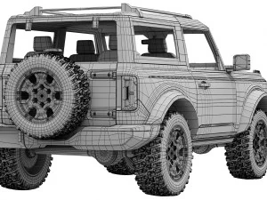 ford-bronco 2-door 2021 3D Model