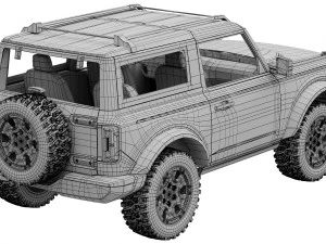 ford-bronco 2-door 2021 3D Model