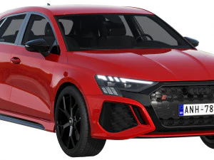 audi rs3 sportback 2021 3D Model