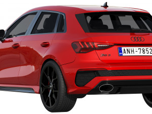 audi rs3 sportback 2021 3D-Modell