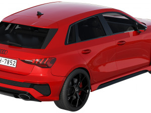 audi rs3 sportback 2021 3D-Modell