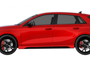 audi rs3 sportback 2021 3D Model