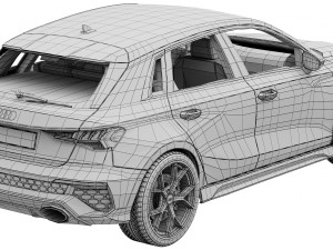 audi rs3 sportback 2021 3D-Modell