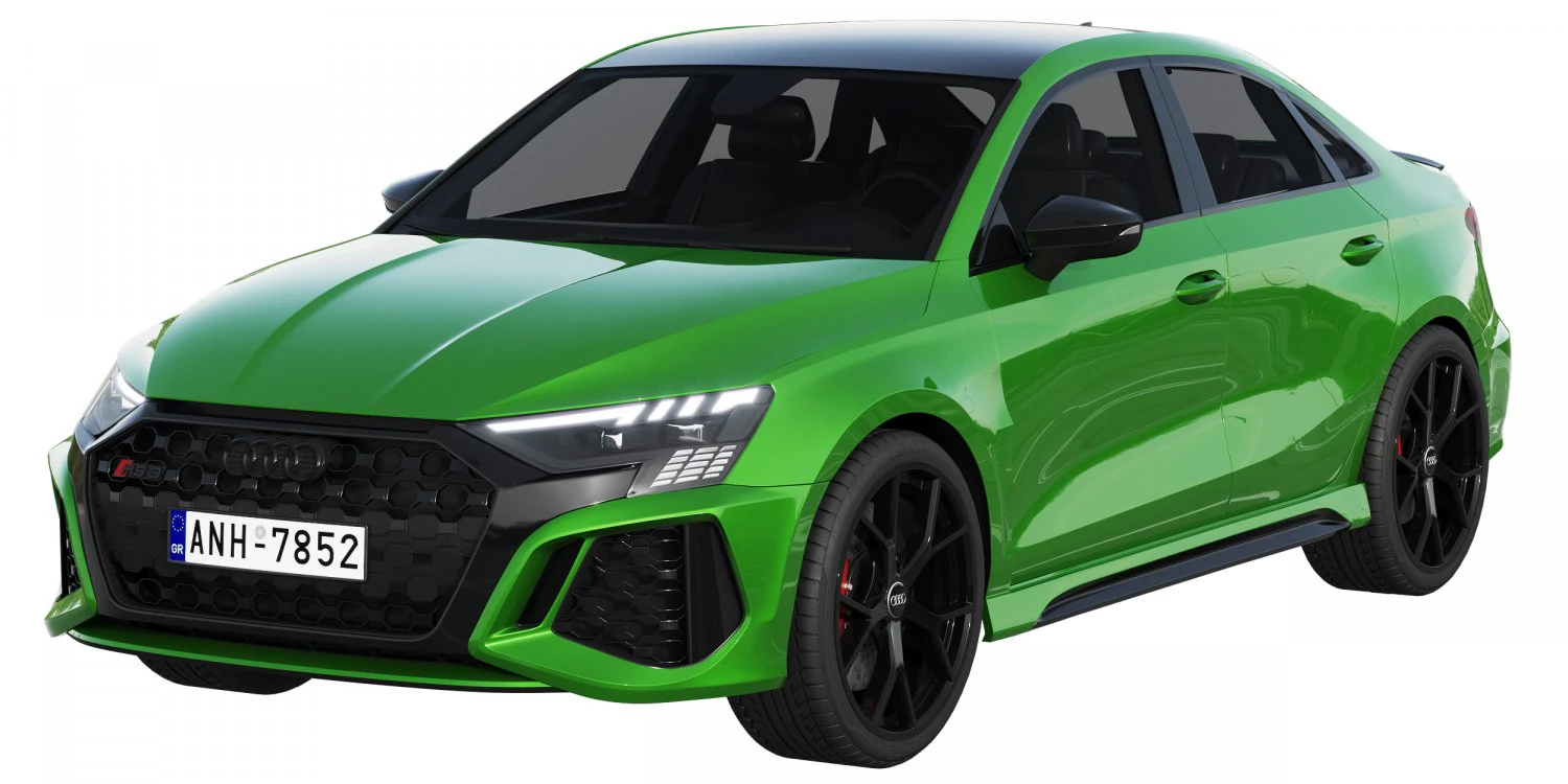 audi rs3 limousine 2021 3D Model .c4d .max .obj .3ds .fbx .stl .blend 