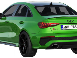 audi rs3 limousine 2021 3Dモデル