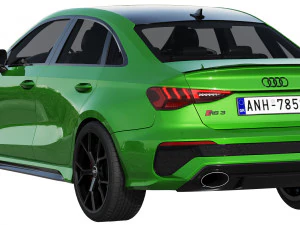 audi rs3 limousine 2021 3D Model