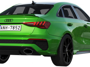 audi rs3 limousine 2021 3Dモデル