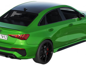audi rs3 limousine 2021 3Dモデル