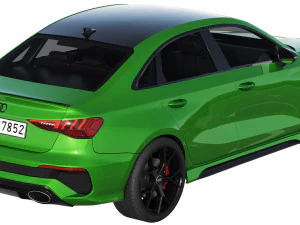 audi rs3 limousine 2021 3D Model