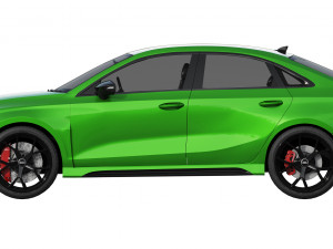 audi rs3 limousine 2021 3Dモデル