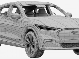 ford-mustang mach-e 2021 3D 모델