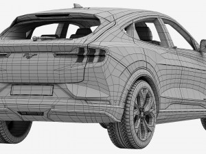 ford-mustang mach-e 2021 3D 모델
