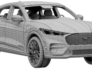 ford-mustang mach-e gt 2021 3D Model