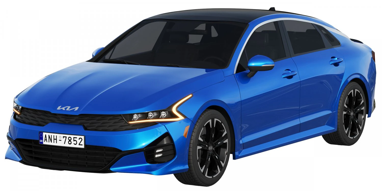 kia k5 2022 3D Model .c4d .max .obj .3ds .fbx .stl .blend 