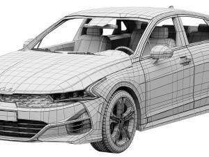 kia k5 2022 3D-Modell