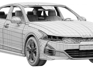 kia k5 2022 3D-Modell