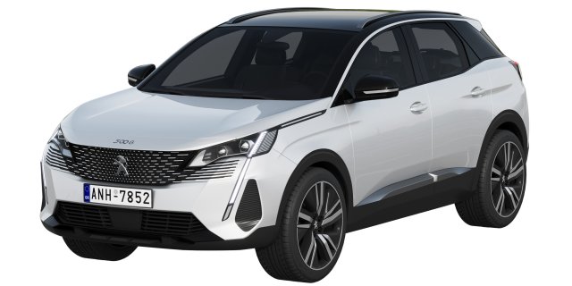 peugeot 3008 2021 3D Model .c4d .max .obj .3ds .fbx .stl .blend 