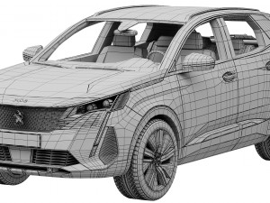 peugeot 3008 2021 3D Model