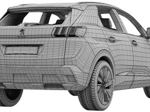 peugeot 3008 2021 3D Model