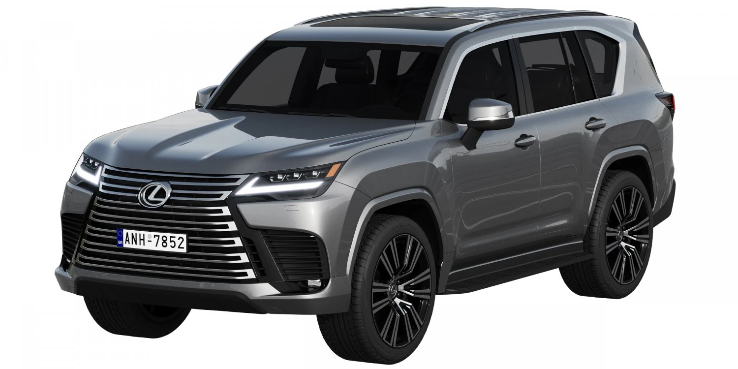 lexus lx600 2022 3D Model .c4d .max .obj .3ds .fbx .stl .blend 