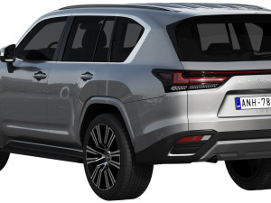 lexus lx600 2022 3D मॉडल