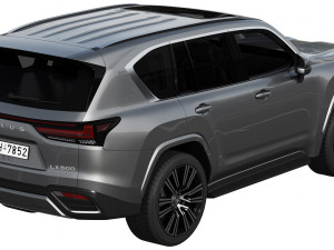 lexus lx600 2022 3D मॉडल