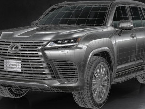 lexus lx600 2022 3D मॉडल