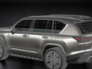 lexus lx600 2022 3D मॉडल