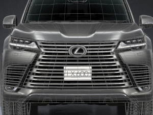 lexus lx600 2022 3D मॉडल