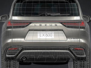 lexus lx600 2022 3D मॉडल