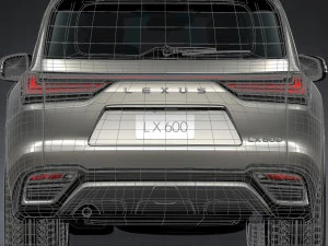 lexus lx600 2022 3D Model